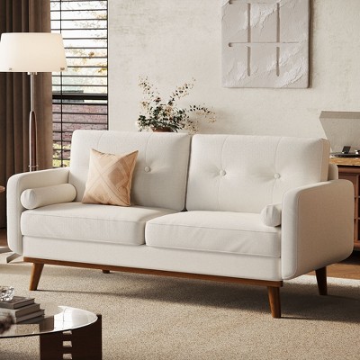 65" Loveseat Sofa, Modern Couch Comfy Love Seat Couches for Living Room