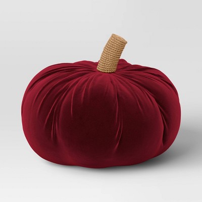 Shaped Velvet Pumpkin Throw Pillow - Threshold™