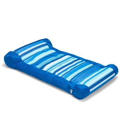 Big Joe Kona Pool Float, No Inflation Needed, Lounger with Headrest, Quick Draining Fabric