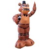 Rubies 14 Foot Five Nights At Freddy's Freddy Fazbear Yard Inflatable Lawn Decoration - 3 of 4