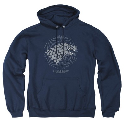 Game Of Thrones Stark Burst Sigils Adult Pull-Over Hoodie