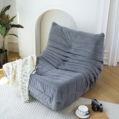 Chic Crate-Bean Bag Recliner Sofa – No Installation High-Density Foam Lounge Chair for Adults, Living Room & Gaming Space, Portable Bean Bag Chair
