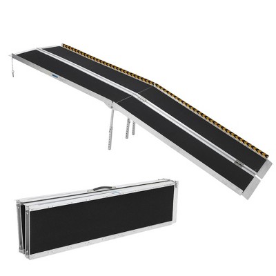 Portable Wheelchair Ramp, Wheel Chair Ramps for Homes , Aluminum Wheelchair Ramp With Non-Skid Surface , 600 Lbs