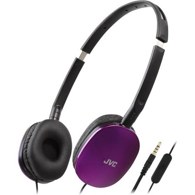 JVC FLATS with Microphone on Ear Headphones -HAS160M
