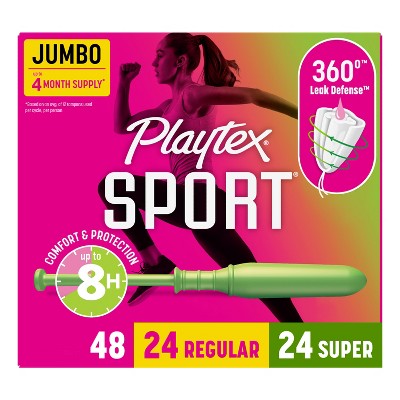 Playtex Sports Plastic Unscented Multipack Tampons