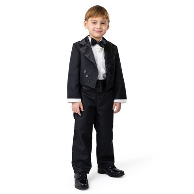 Dress Up America Butler Costume for Kids - Black Tuxedo Costume Set -