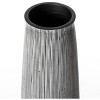 Uniquewise Decorative Modern Round Table Centerpiece Flower Vase with Gray Striped Design - 4 of 4