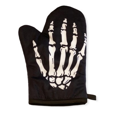 Skeleton Hand Oven Mitt Funny Bones Halloween Party Graphic Novelty Accessories - Crazy Dog Bakeware