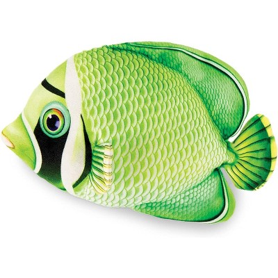 Underwraps Costumes Real Planet Butterfly Fish Green 13 Inch Realistic Soft Plush