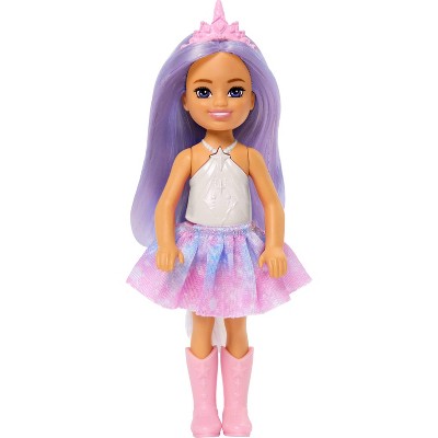Barbie Chelsea Unicorn Purple Hair