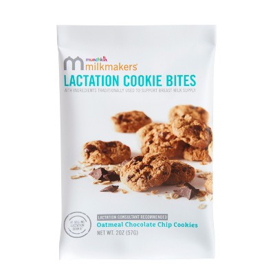Munchkin Milkmakers Lactation Cookie Bites Oatmeal Chocolate Chip