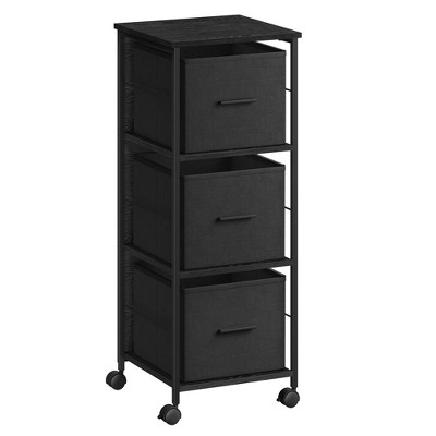 VASAGLE File Cabinet with 3 Drawers, Printer Stand, Cube Storage Shelf, for A4, Letter-Size Files, Hanging File Folders, File Storage Box