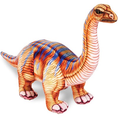 Underwraps Costumes Real Planet Apatosaurus Brown 21.5 Inch Realistic Soft Plush
