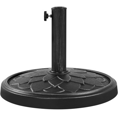 Yaheetech Heavy Duty Umbrella Base Stand with Flower Petal Pattern