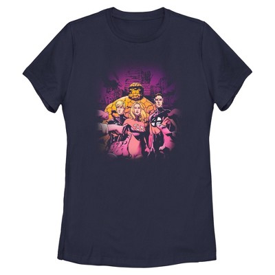 Womens Marvel: Fantastic Four Halftone Squad T Shirt