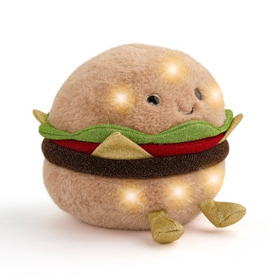 FAO Schwarz 11" Glow Brights Plush LED with Sound Burger