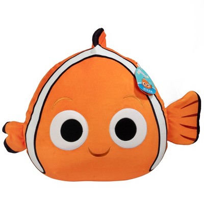 Squishmallows 14" Nemo- Disney 2025 Jazwares Finding Nemo Plush- Collectible Soft & Squishy Clown Fish Stuffed Animal Toy- Gift for Kids, Girls & Boys