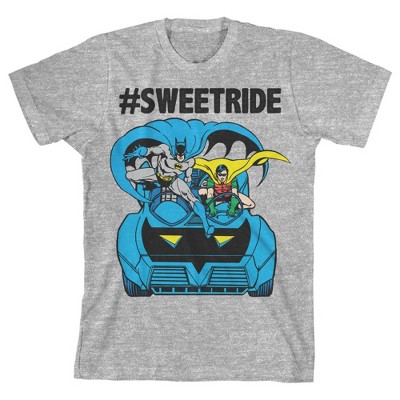 Batman #SweetRide Youth Athletic Heather Graphic Tee