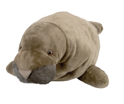 Wild Republic Cuddlekins Jumbo Manatee Stuffed Animal, 30 Inches