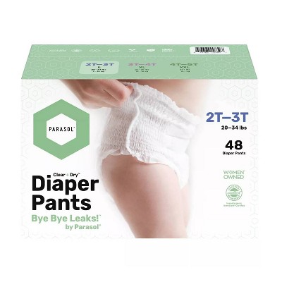 Parasol Clear+Dry Natural Disposable Diaper Pants - Select Size