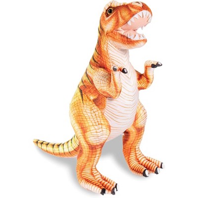 Underwraps Costumes Real Planet Tyrannosaurus Rex Orange/Brown 23 Inch Realistic Soft Plush