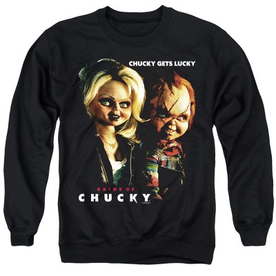 Bride Of Chucky Chucky Gets Lucky Adult Crewneck Sweatshirt
