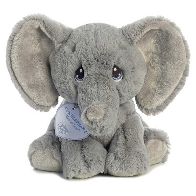 Aurora Small Tuk Elephant Precious Moments Inspirational Stuffed Animal Gray 7.5"