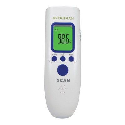 Veridian Non-Contact Thermometer LCD Display 09-183 1 Each