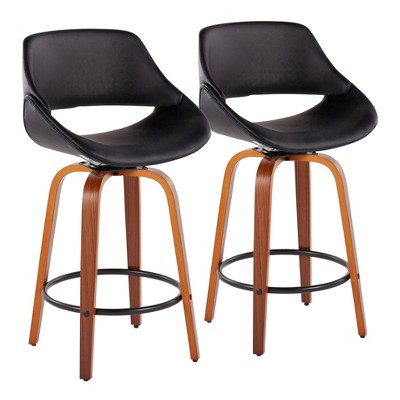 Set of 2 Fabrico Height Barstools - LumiSource
