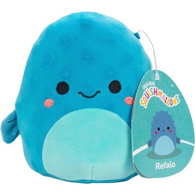 Squishmallows 5" Refalo The Blue Pufferfish - Officially Licensed Plush - Collectible Soft Mini Fish Stuffed Animal Toy - Gift for Kids, Girls & Boys
