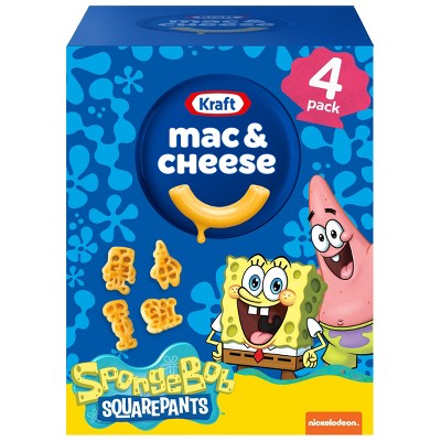Kraft Spongebob Shapes Mac and Cheese - 5.5oz/4ct
