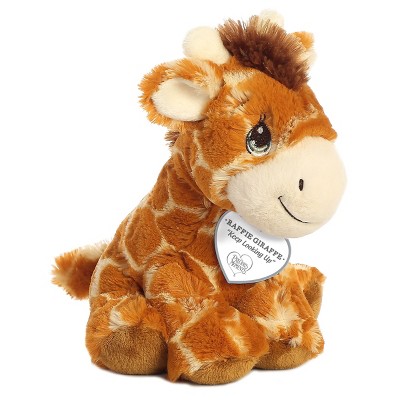 Aurora Precious Moments 8.5" Raffie Giraffe Brown Stuffed Animal