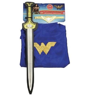 Rubies Girls Wonder Woman Halloween Cape and Sword Set - One Size