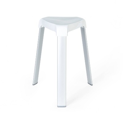 Smart Foot Seat White - Better Living Products: Aluminum & Plastic, Non-Slip, Easy Clean, 265lb Capacity