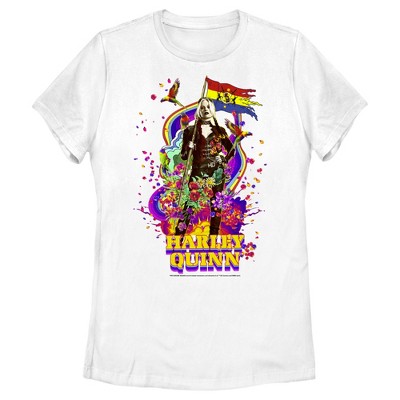 Women's The Suicide Squad Harley Quinn Color Splash T-Shirt