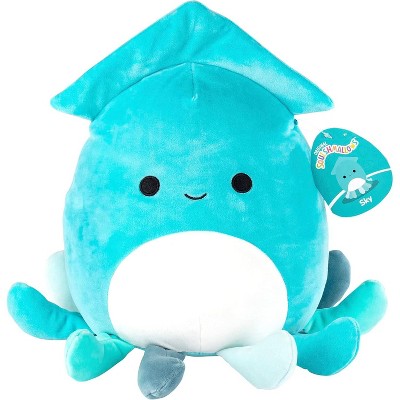 Squishmallows 10-Inch Sky The Graduation Squid Plush - Collectible Soft Stuffed Animal Toy - Cute Gift for New Graduates - Gift for Kids, Girls & Boys