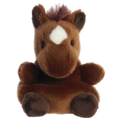 Aurora Palm Pals 4.5" Truffle Brown Horse Brown Stuffed Animal