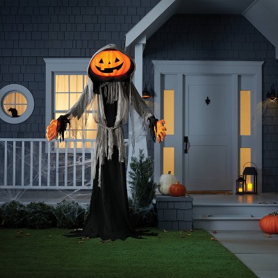 Lewis & Friends™ 8' Halloween Light and Sound Lewis the Pumpkin Ghoul - Hyde and EEK! Boutique™