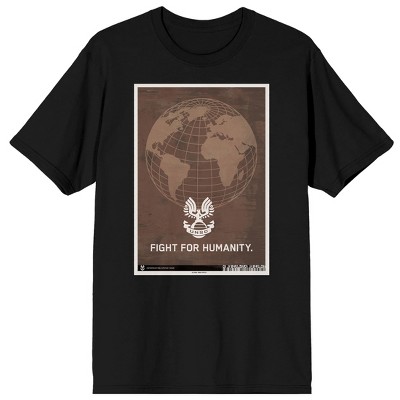 HALO Infinite Globe Adult Black Short Sleeve Tee