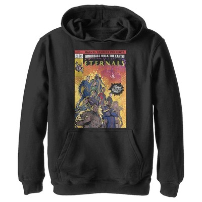 Boy's Marvel Eternals Heroes Comic Book Cover Pull Over Hoodie