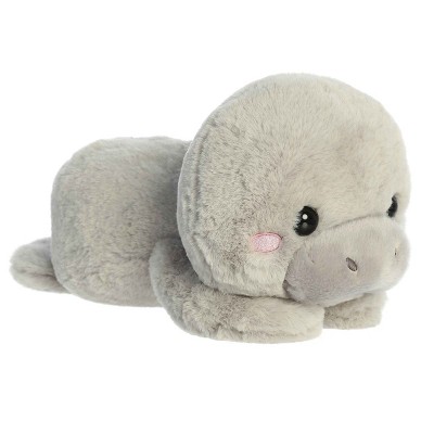Aurora Small Millie Manatee Too Cute Playful Stuffed Animal Gray 9"