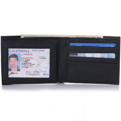 Alpine Swiss Mens Wallet Trifold Bifold Billfolds to choose from Genuine Leather Comes in Gift Bag