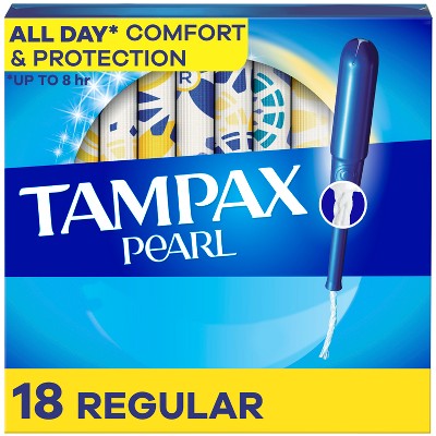 Tampax Pearl Tampons Regular Absorbency with LeakGuard Braid - Unscented