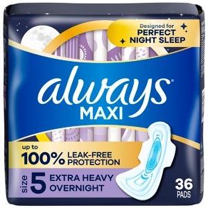 Always Maxi Extra Heavy Overnight Pads - Size 5 - 1 of 4