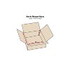 Box Partners Flat Corrugated Boxes 22" x 18" x 4" Kraft 25/Bundle 22184 - 2 of 4