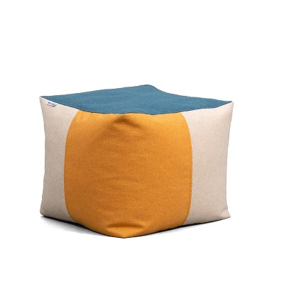 Big Joe Patio Ottomans and Poufs, Multiple Outdoor Fabrics, Durable UV Protected Polyester Blend