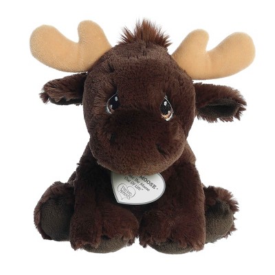 Aurora Small Miles Moose Precious Moments Inspirational Stuffed Animal Brown 8"