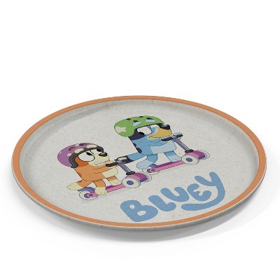 Zak Designs 2pk 8" Melamine Bamboo Dining Plate Set